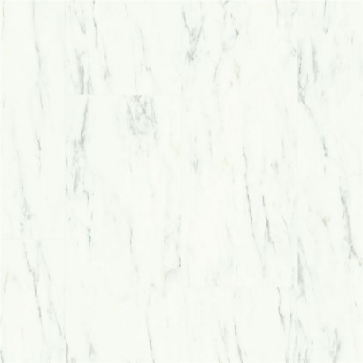 QUICK-STEP Ambient Click Fehér carrarai márvány vinyl padló AMCL40136