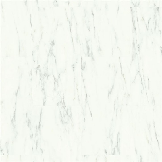 QUICK-STEP Alpha vinyl Tiles Fehér carrarai márvány vinyl padló AVMT40136